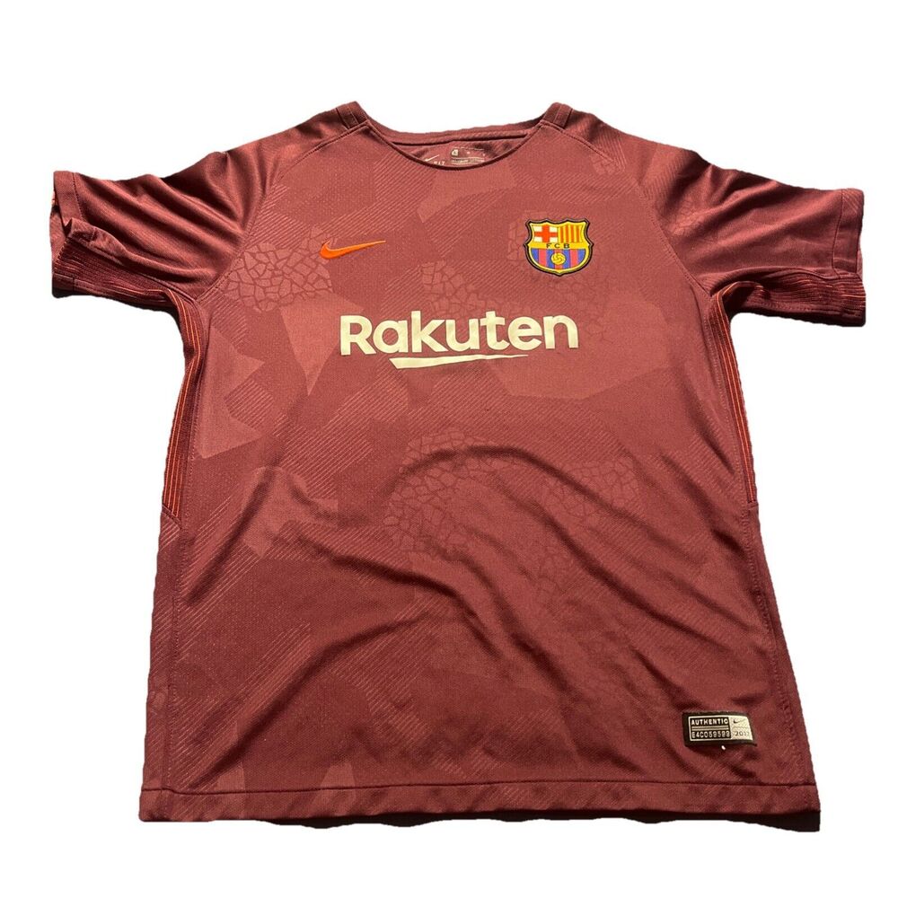 Barcelona Third football Shirt 2017 Jersey Nike Camiseta Size L 12-13 YRS